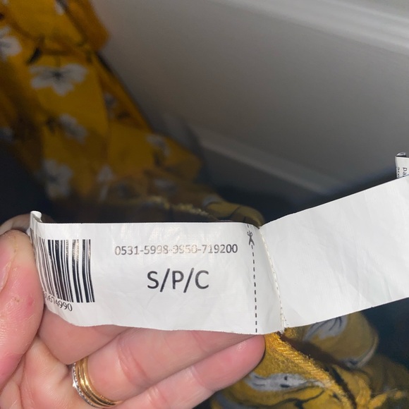 2/$10 Yellow Floral Maxi Dress - Picture 4 of 7